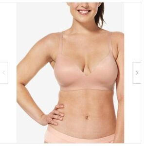 Tommy John Second Skin Lightly Lined Demi Bra Womens 36DD Maple Sugar Tan